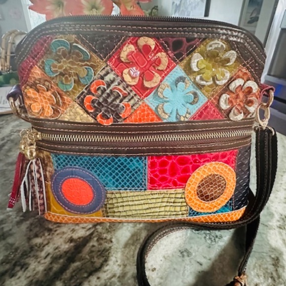 Non Branded Color Flower/Circle Patterned Crossbody Purse - NEW! - Picture 12 of 16